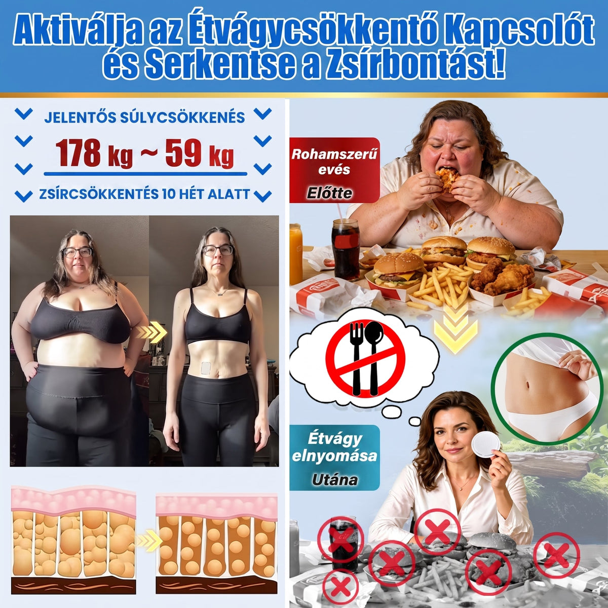 Magyar szakértők által ajánlott 🌿 FFBSI® anyagcsere-támogató karcsúsító nano mikro-tűs tapasz