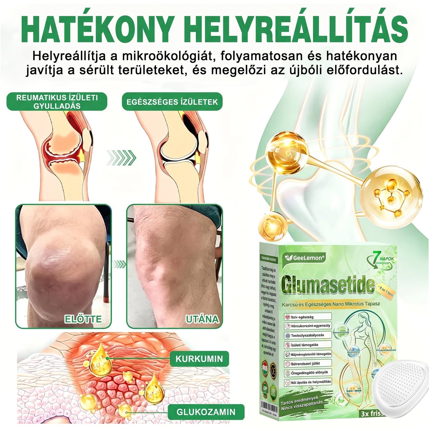 GeeLemon® Moringa + Berberin + NAD+ 15 az 1-ben nanomikrotűs tapasz | A testápolás új generációja fejlett nanoformulával🫀