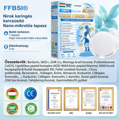 Magyar szakértők által ajánlott 🌿 FFBSI® anyagcsere-támogató karcsúsító nano mikro-tűs tapasz