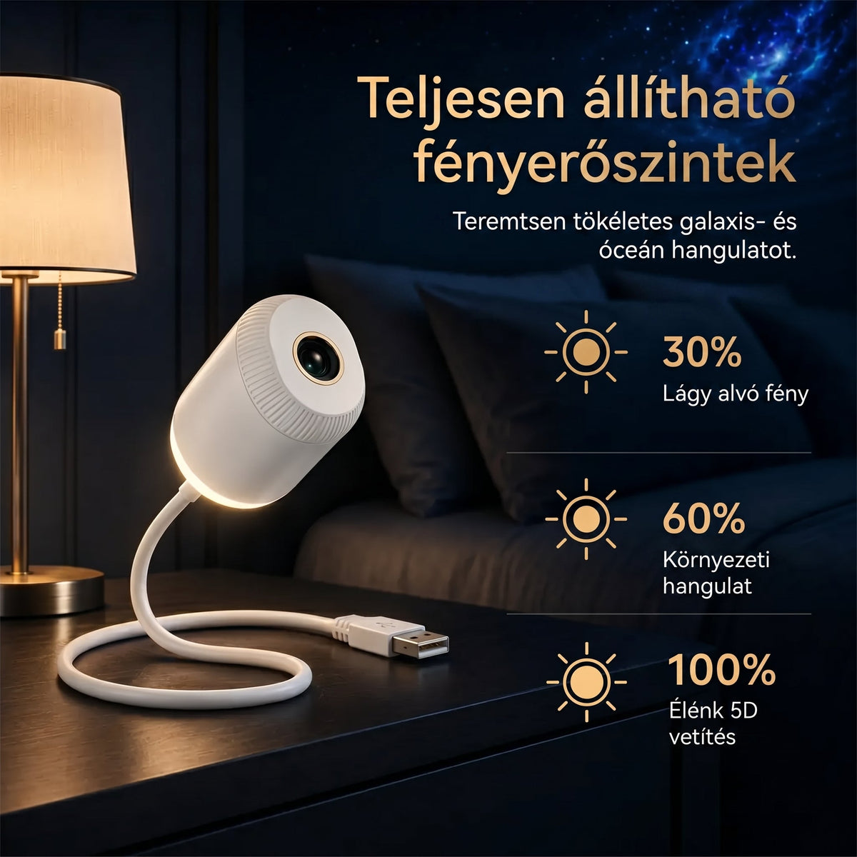 HAJUEI®🎁 Már csak 5 darab maradt! Most további 50% kedvezménnyel szerezheted be a HAJUEI® galaxisprojektoros éjjeli lámpát! ✨ Varázsold különlegessé az estéket, és ne maradj le erről a limitált ajánlatról! ⏰
