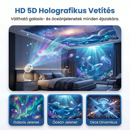 HAJUEI®🎁 Már csak 5 darab maradt! Most további 50% kedvezménnyel szerezheted be a HAJUEI® galaxisprojektoros éjjeli lámpát! ✨ Varázsold különlegessé az estéket, és ne maradj le erről a limitált ajánlatról! ⏰