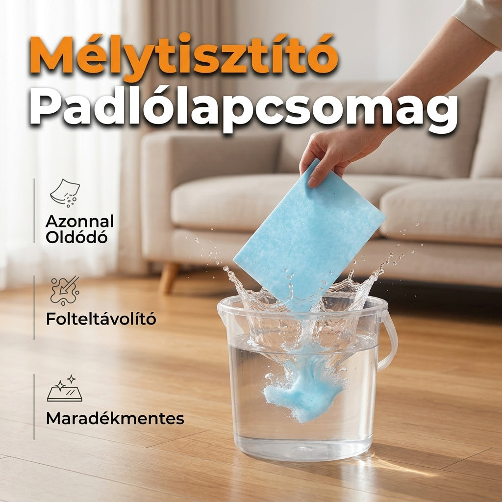 80% Kedvezmény Korlátozott Ideig! 💧🧹Geelemon® Vízben Oldódó Padlótisztító Lapok🧻