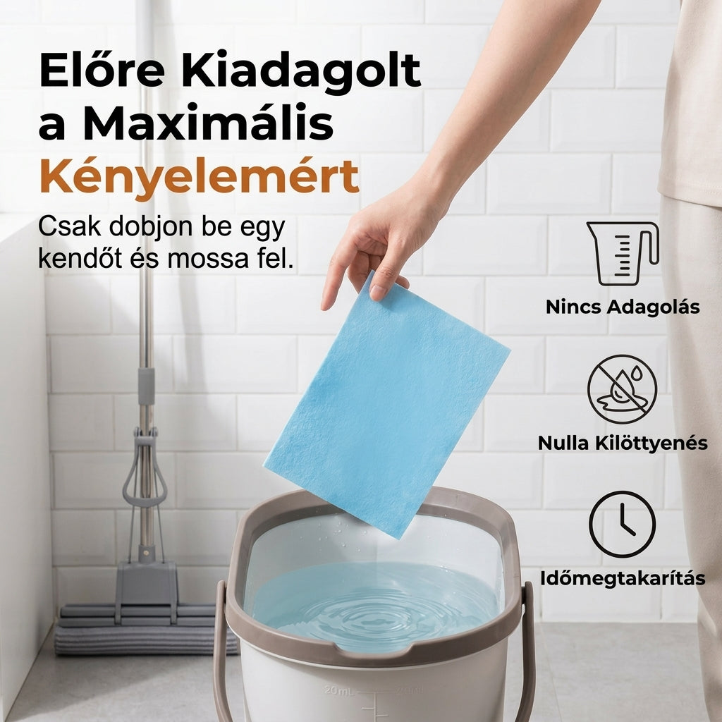 80% Kedvezmény Korlátozott Ideig! 💧🧹Geelemon® Vízben Oldódó Padlótisztító Lapok🧻