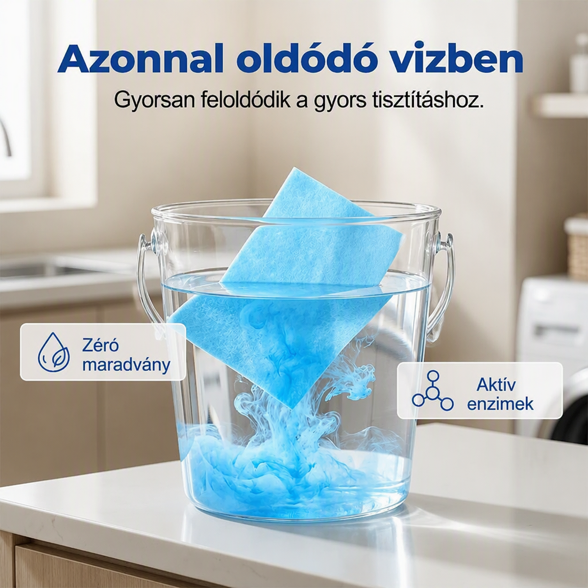 80% Kedvezmény Korlátozott Ideig! 💧🧹Geelemon® Vízben Oldódó Padlótisztító Lapok🧻