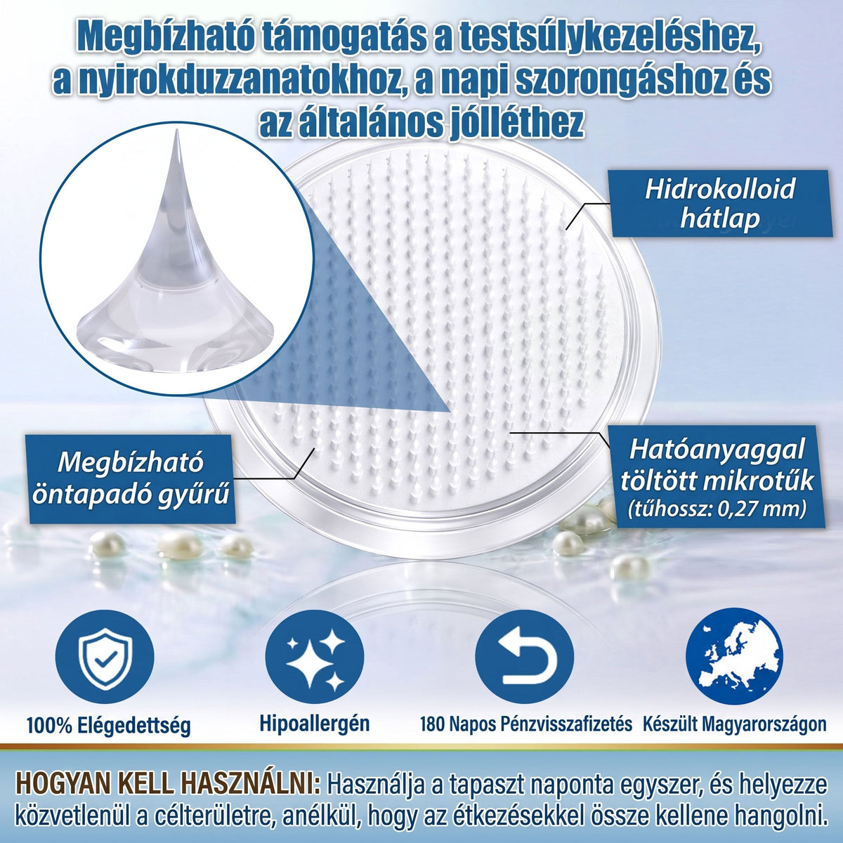 Magyar szakértők által ajánlott 🌿 FFBSI® anyagcsere-támogató karcsúsító nano mikro-tűs tapasz