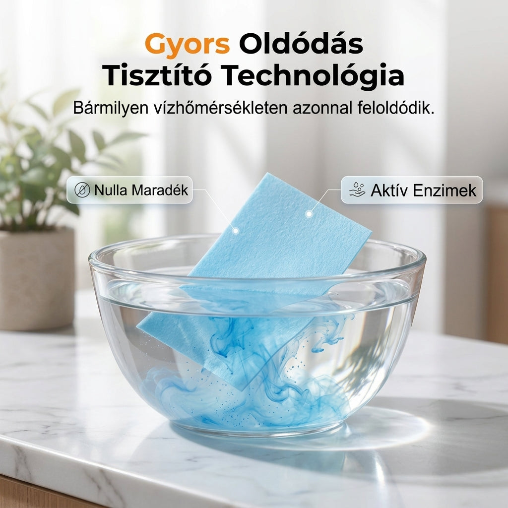 80% Kedvezmény Korlátozott Ideig! 💧🧹Geelemon® Vízben Oldódó Padlótisztító Lapok🧻