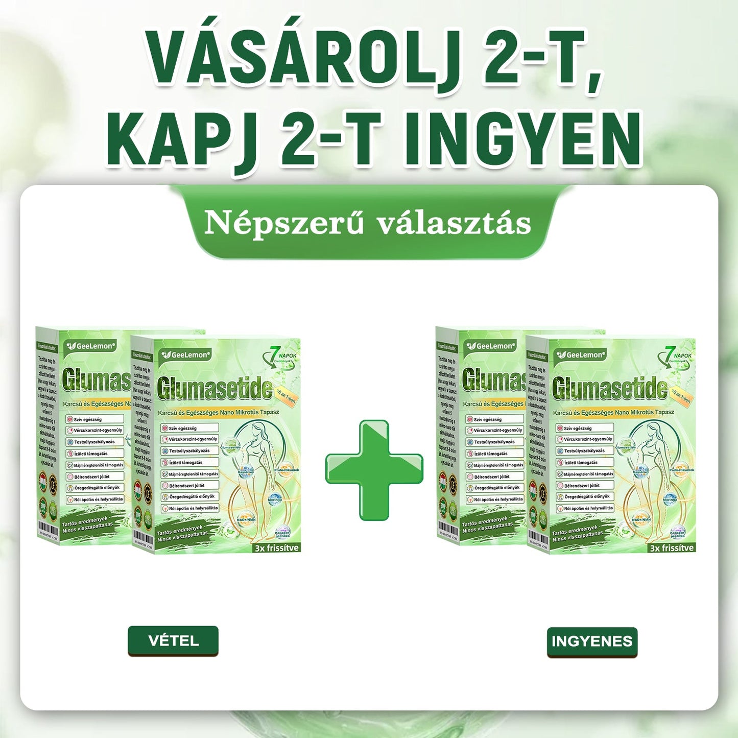 GeeLemon® Moringa + Berberin + NAD+ 15 az 1-ben nanomikrotűs tapasz | A testápolás új generációja fejlett nanoformulával🫀