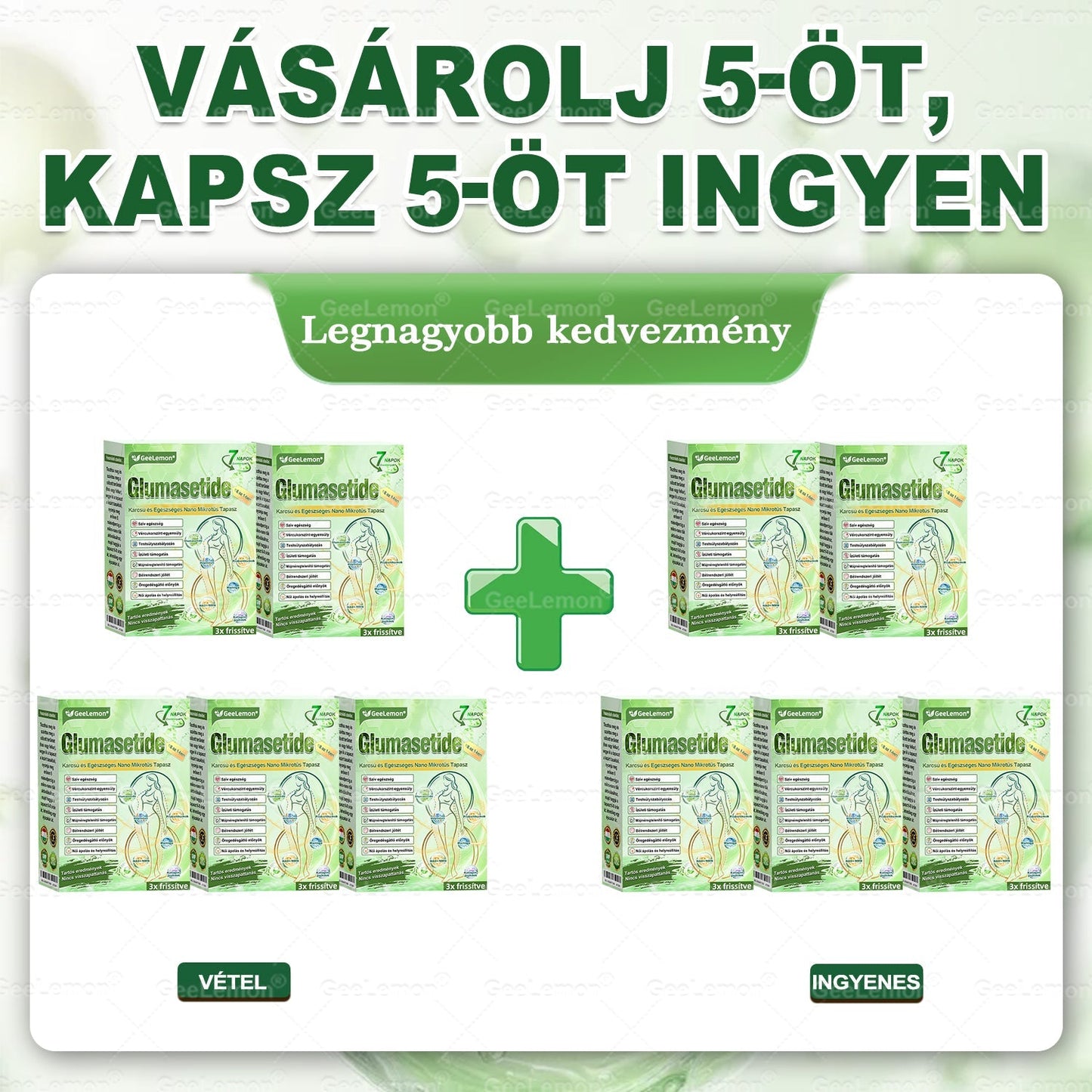 𝐆𝐞𝐞𝐋𝐞𝐦𝐨𝐧®🎁Már csak 5 csomag maradt!Most extra 30% kedvezményt biztosítunk számodra – ne hagyd ki ezt a különleges ajánlatot!Kezdd el az utat a karcsúbb és egészségesebb élet felé még ma!